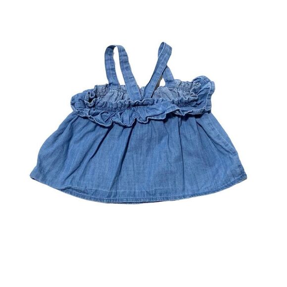 Old Navy Chambray Ruffled Tank Top - Picture 2 of 2